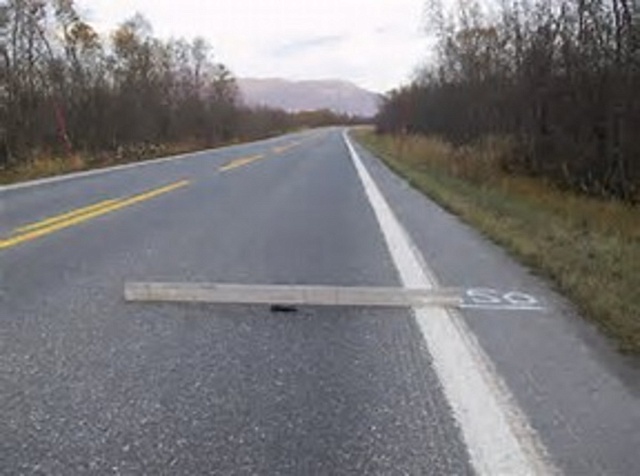 Rutting - Moderate умеренный уровень образования колеи на асфальтобетонном покрытии.